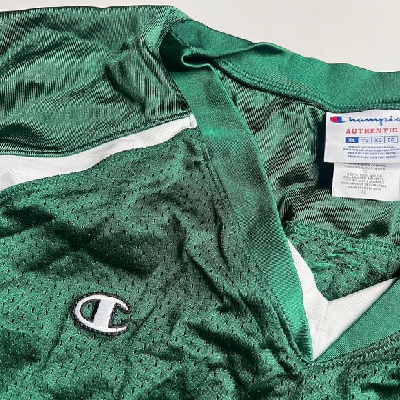 Lot of 5 Vintage Champion Green Mesh Football Game Jerseys XL Made in Costa Rica - Picture 5 of 10